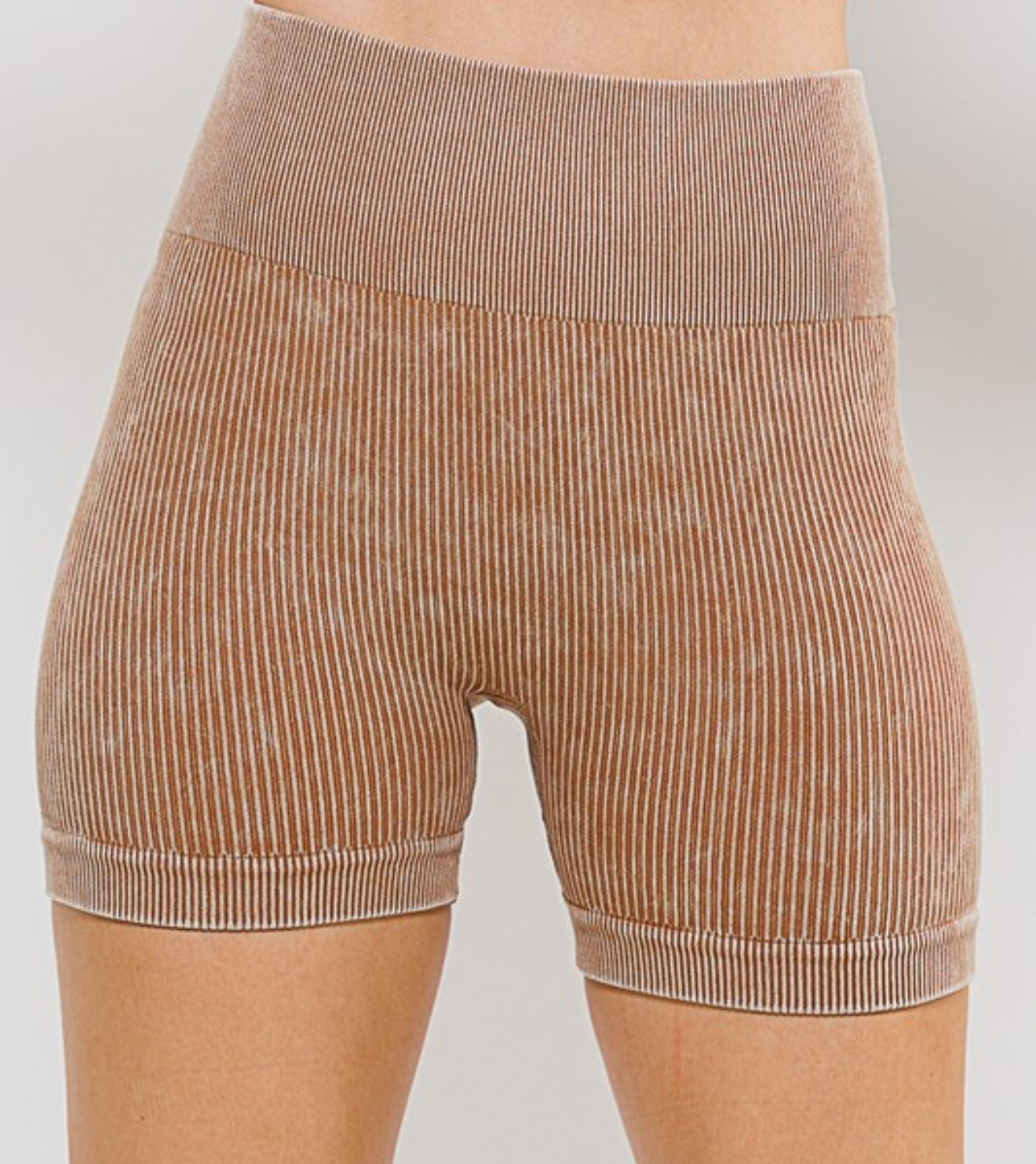 Mineral Wash Biker Shorts