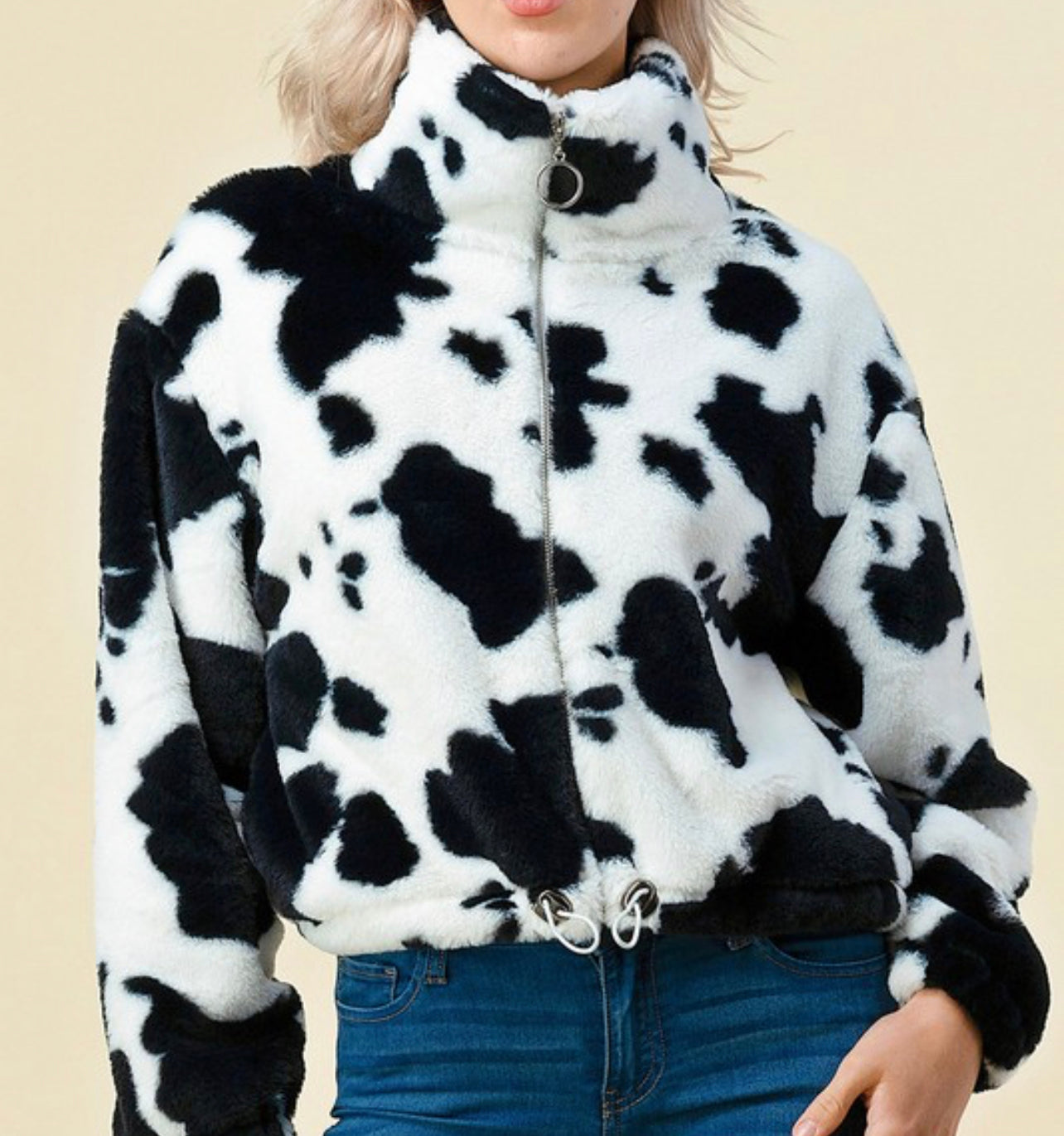 Cow Print Sweater