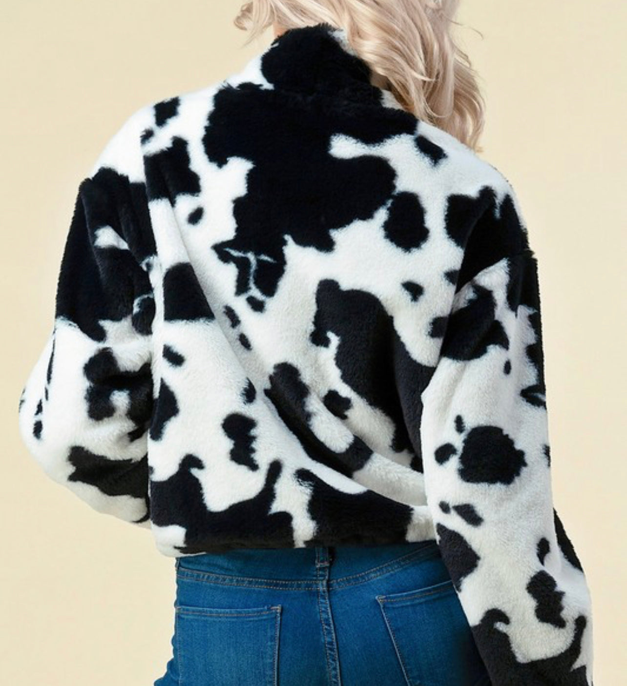 Cow Print Sweater