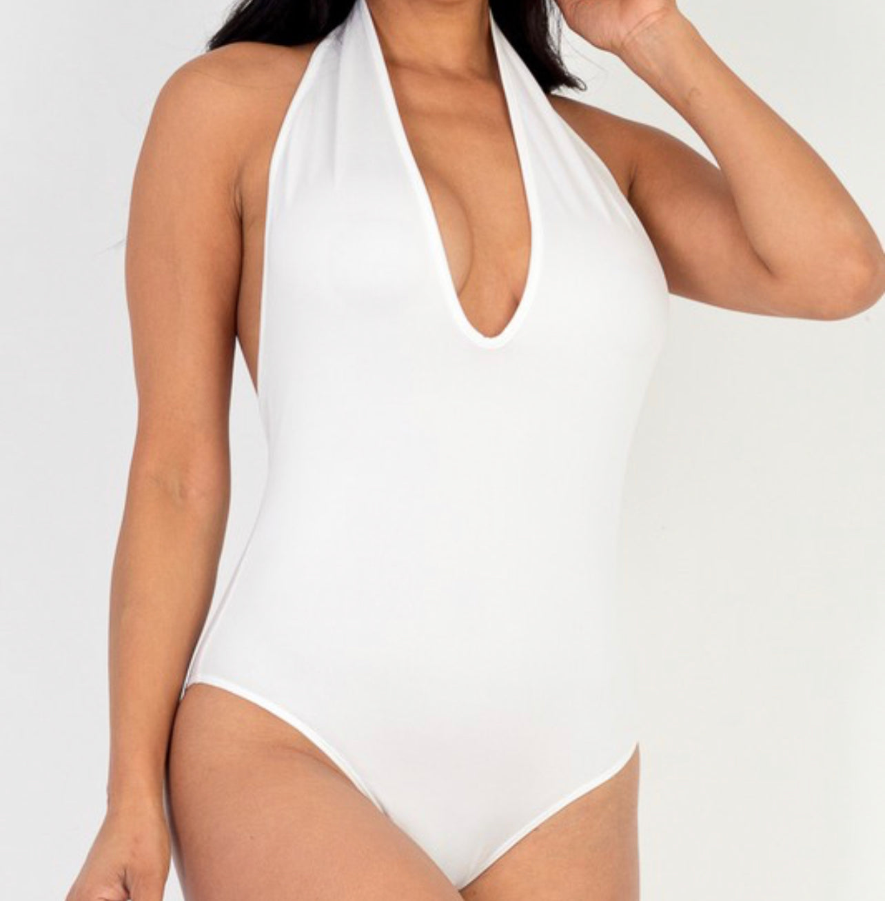 Low Dip Halter Bodysuit