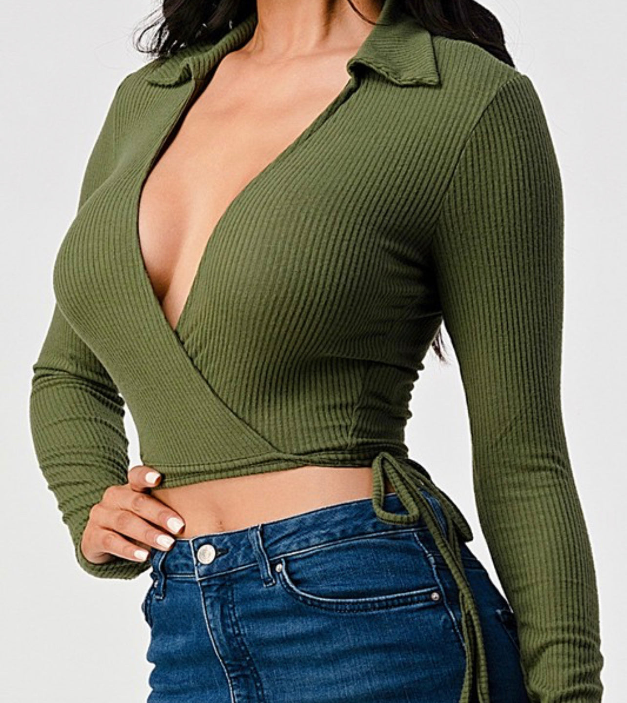 Tie Up Olive Top