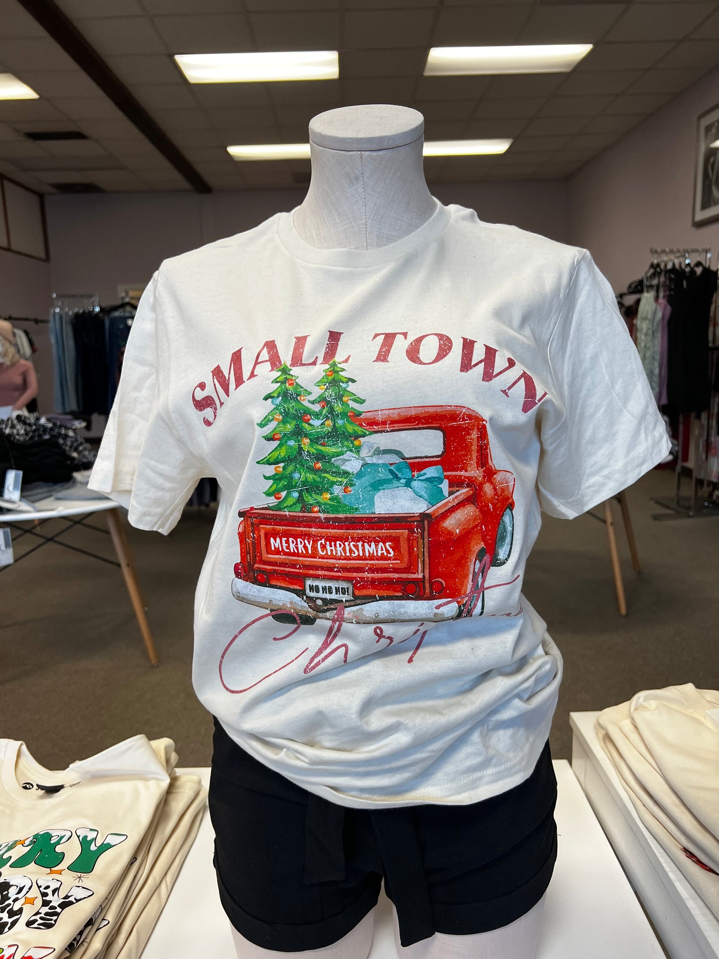 Small Town Christmas Graphic Tee