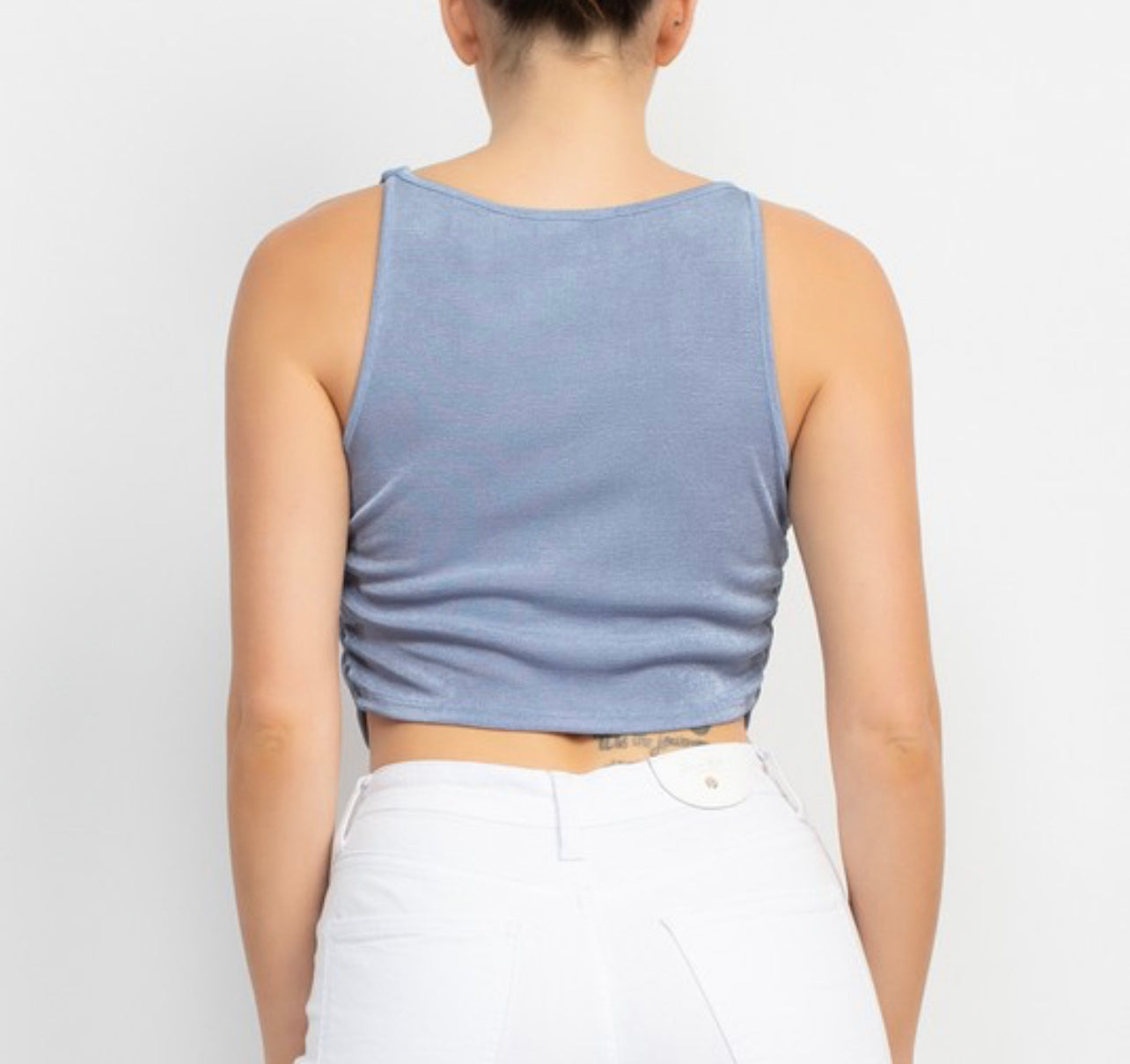 Dusty Blue V Top