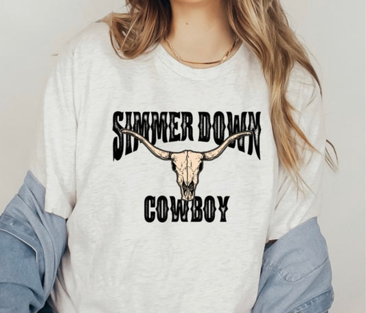 Simmer Down Cowboy Graphic Tee