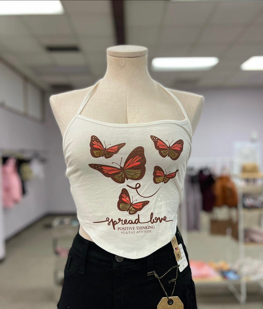 Spread Love Halter Crop Top