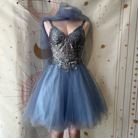 Blue Homecoming Dress